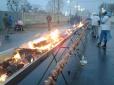 Новий рекорд: У Житомирі приготували найдовший в Україні шашлик (фото)