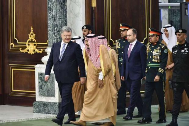 Король Саудівської Аравії та президент України. Фото:Главком