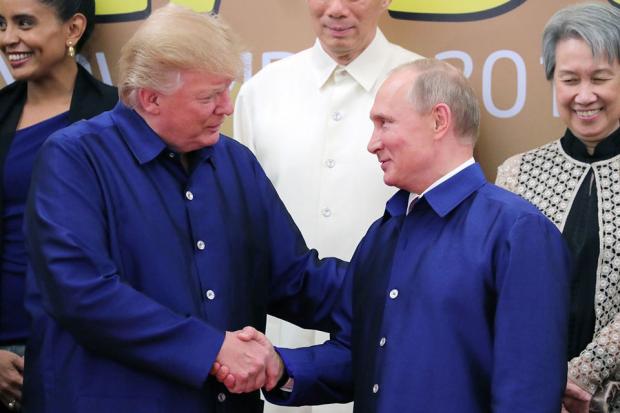 Трамп і Путін на саміті у В'єтнамі. Фото:prm.ua