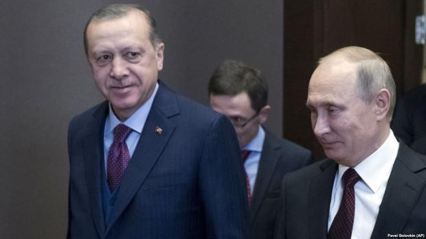 Ердоган і Путін зустрілися в Сочі. Ілюстрація:Радіо Свобода