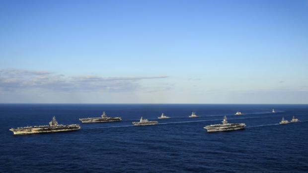 Авіаносці США підійшли до берегів КНДР. Фото: Рейтерс.