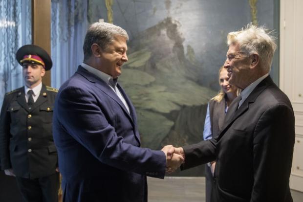 Петро Порошенко зустрівся з Девідом Лінчем. Фото:прес-служба президента України
