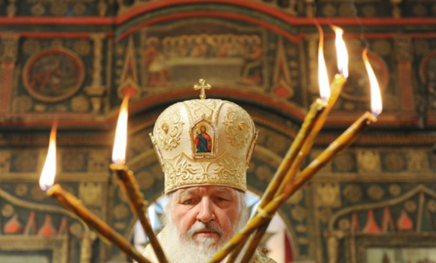 Глава РПЦ патріарх Кирило. Ілюстрація:Русский Еврей