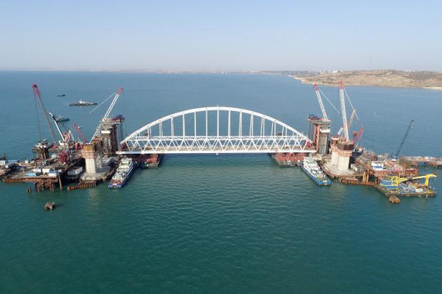 Будівництво Керченського моста. Ілюстрація:РИА Новости