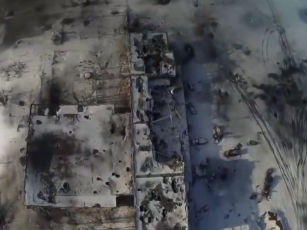 Зруйнований Донецький аеропорт. Фото:скрін відео