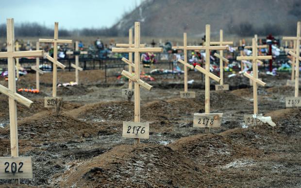 На кладовище бойовиків скоро поступить поповнення. Фото: соцмережі.