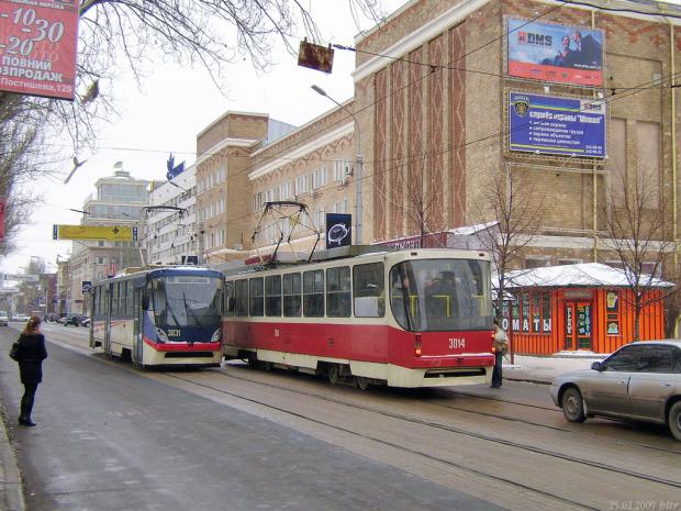 Трамваї у окупованому Донецьку. Фото: соцмережі.