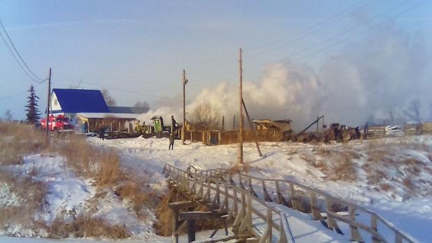 Будинок Єльцина згорів дотла. Фото: ТАСС