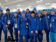 Олімпійська збірна України прикрасила синьо-жовтими прапорами готель в Пхенчхані (фото)