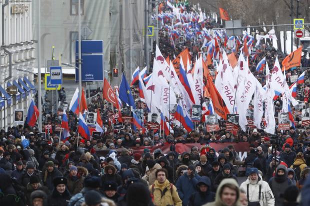 Марш пам'яті Нємцова. Фото:соцмережі