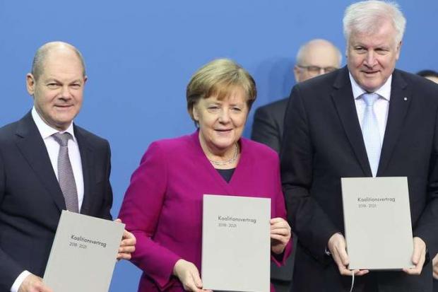 Ангела Меркель з колегами по новій коаліції