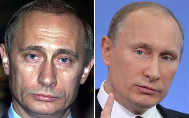 Як зовнішність Путіна змінилася завдяки ботоксу. Ілюстрація:newsland.com