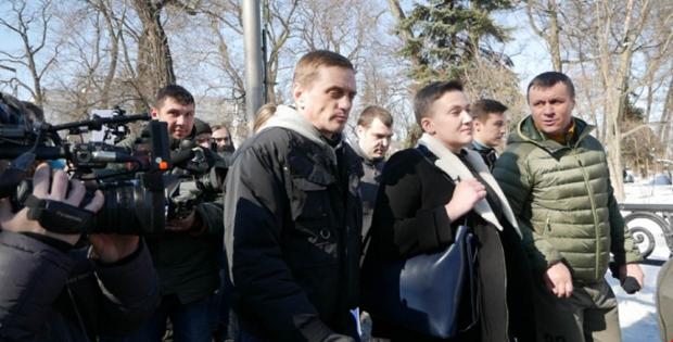 Надія Савченко під час затримання. Фото:Точка доступу