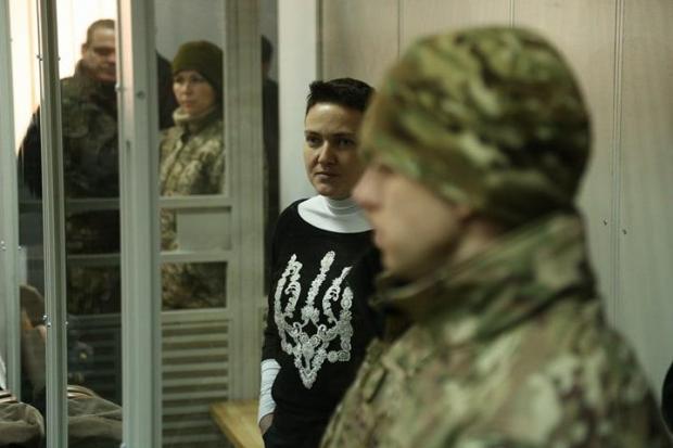 Надія Савченко у суді. Фото:УНІАН