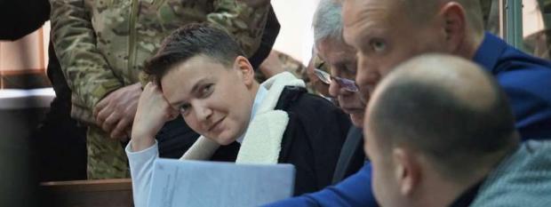 Надія Савченко у залі суду. Фото:Громадське радіо