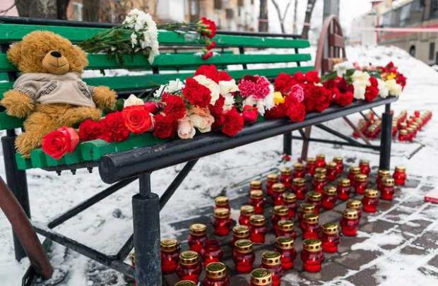 На місці трагедії у Кемерово. Ілюстрація:Антикор