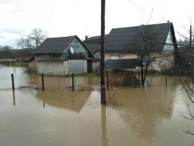 Затоплене волинське село. Фото: ДСНС