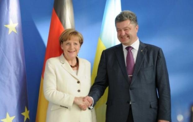 Порошенко П. та Меркель А. Фото: ЗМІ