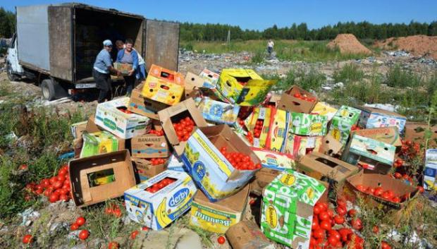 Росіяни продовжують знищувати санкційні продукти. Фото: соцмережі.
