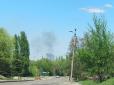 Донеччан налякав стовп чорного диму над містом (фото)
