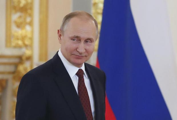 Путін під час інавгурації 7 травня 2018 року. Фото:УНІАН