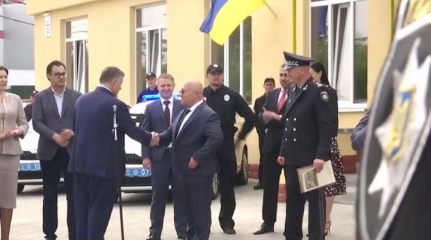 Відкриття відділення поліції на Київщині. Фото: скріншот з відео.