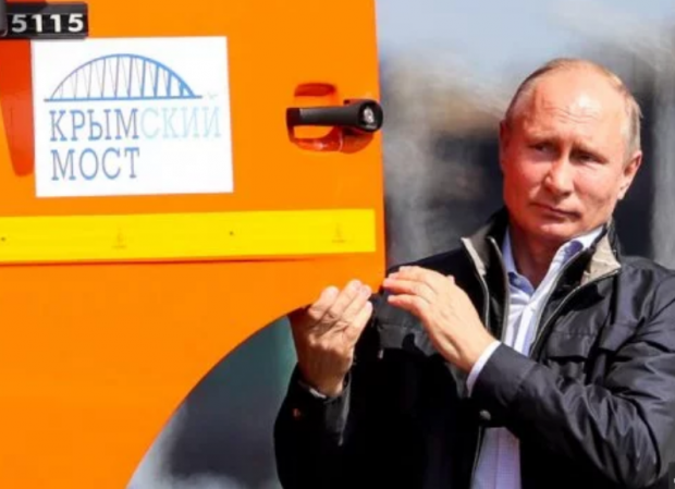 Путін на відкритті Кримського мосту. Ілюстрація:24tv.ua