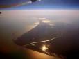 В мережі показали зачаровуючі фото дельти Дунаю з висоти 11 000 метрів
