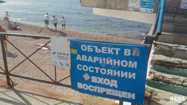 Пляжі Криму в жалюгідному стані. Фото: Наша газета