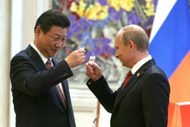Сі Цзіньпінь і Путін. Ілюстрація: ТАСС.