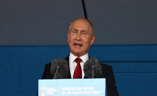 Виступ Путіна на церемонії відкриття ЧС-2018. Фото:24 канал