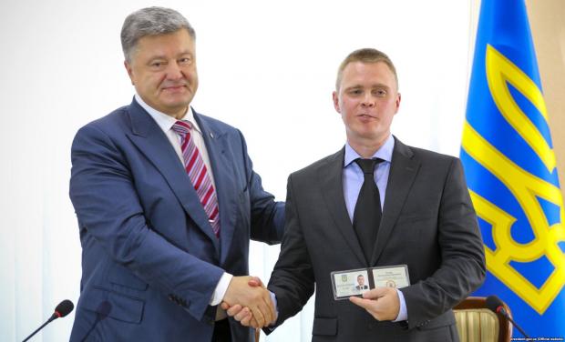Петро Порошенко із новим губернатором Донеччини. Фото: Радіо Свобода.