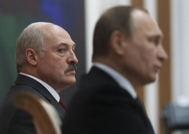 Лукашенко і Путін. Ілюстрація:politrussia.com