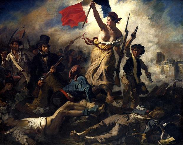 "Свобода, що веде народ на барикади", 1830, Лувр