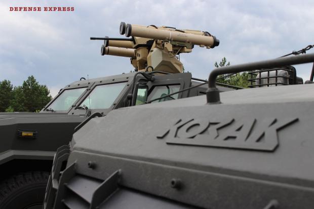 Новий бойовий модуль на броньованій машині "Козак-2М". Фото: скріншот з відео.