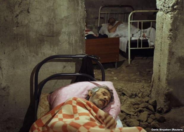 Поранені південні осетини в шпиталі, Цхінвалі, 10 серпня 2008 року