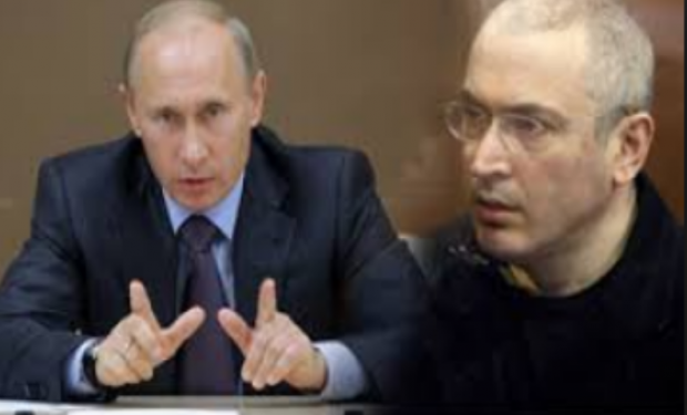 Путін і Ходорковський. Ілюстрація:inosmi.ru