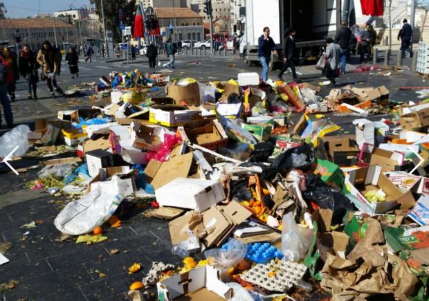 Иерусалим, забастовка мусорщиков