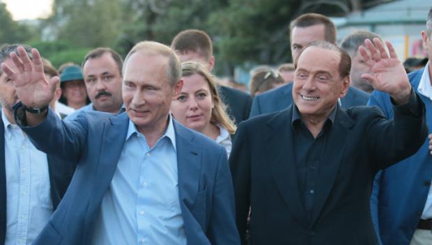 Старість Берлусконі буде щасливішою, ніж у Путіна? Фото: ТАСС.