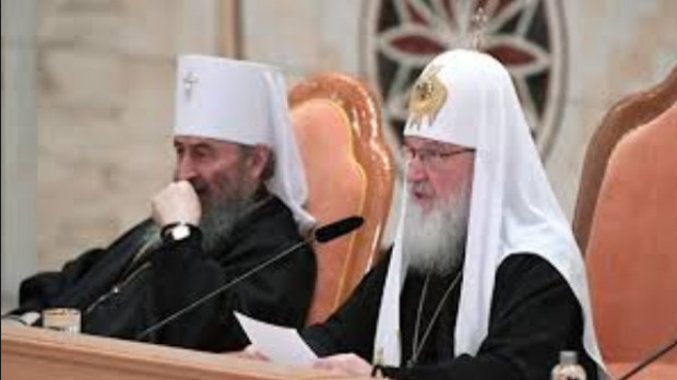 Митрополит Онуфрій та патріарх Кирило. Ілюстрація:РИА Новости
