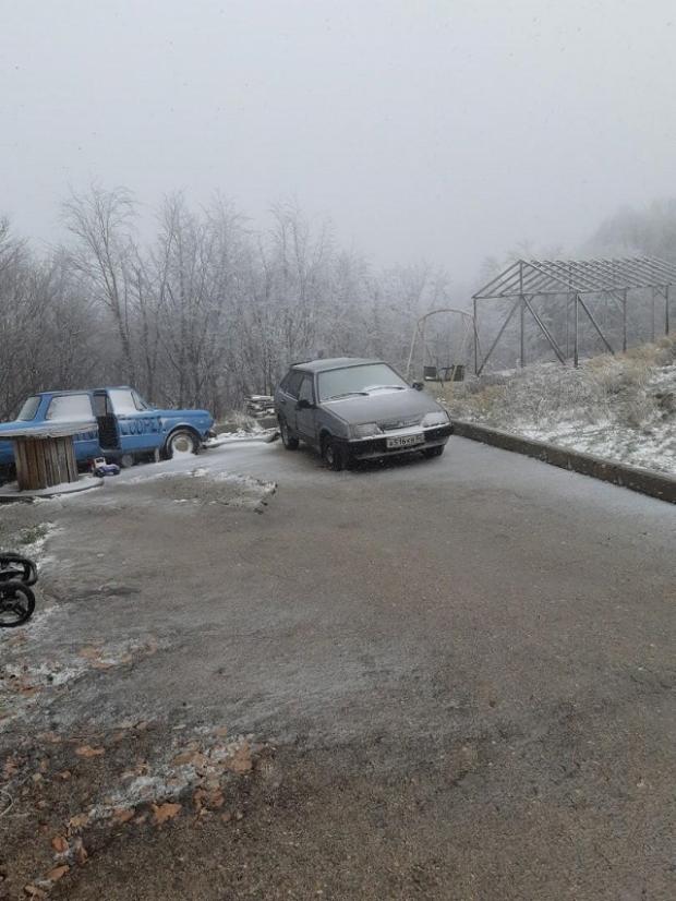Сніг в Криму. Фото:соцмережі