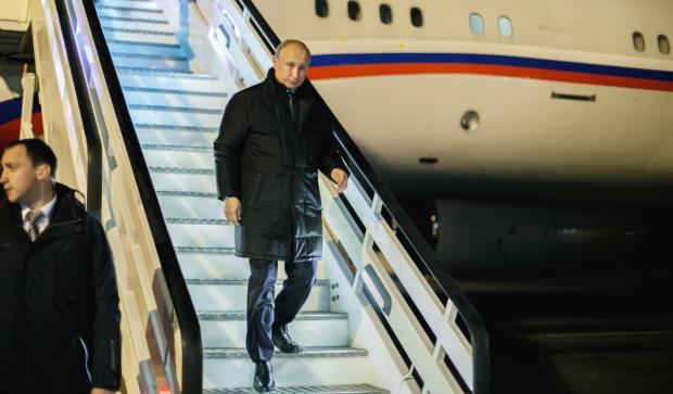 Прибуття Путіна у Ханти-Мансійськ. Фото: Ugra-news.