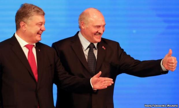 Порошенко і Лукашенко в Гомелі. Фото: Рейтерс.