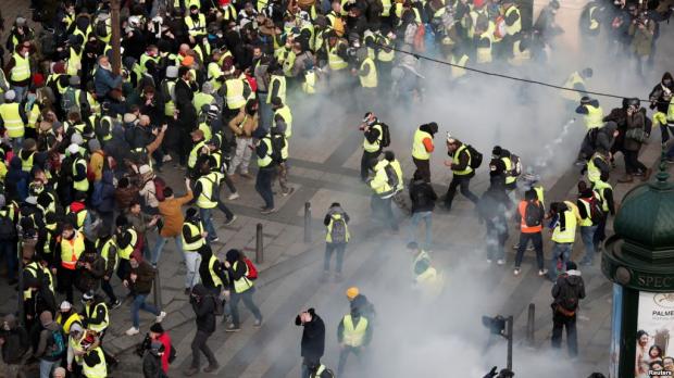 Протести у Франції. Фото: Рейтерс.