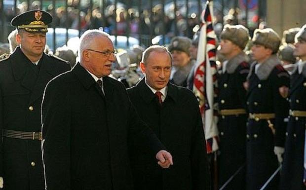 Вацлав Клаус і Володимир Путін. Фото: kremlin.ru.