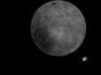 Унікальне фото: Супутник зафіксував невидиму сторону Місяця на тлі Землі