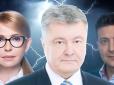 Вибори-вибори: Зеленського, Тимошенко й Порошенка запросили на одне шоу