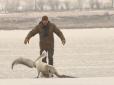 На Тилігульському лимані врятували рідкісного пелікана (відео)