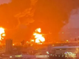 Піднявся вогняний шар: Момент вибуху на нафтобазі у Бєлгороді потрапив на відео