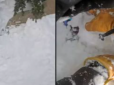 Справжнє диво! Лижник приголомшив відео порятунку сноубордиста, похованого заживо у снігу